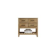 Parker Teak Wood 36 in. W x 22 in. D Center Sink Bathroom Vanity - photo 6