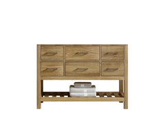 Parker Teak Wood 48 in. W x 22 in. D Single Sink Bathroom Vanity - photo 6