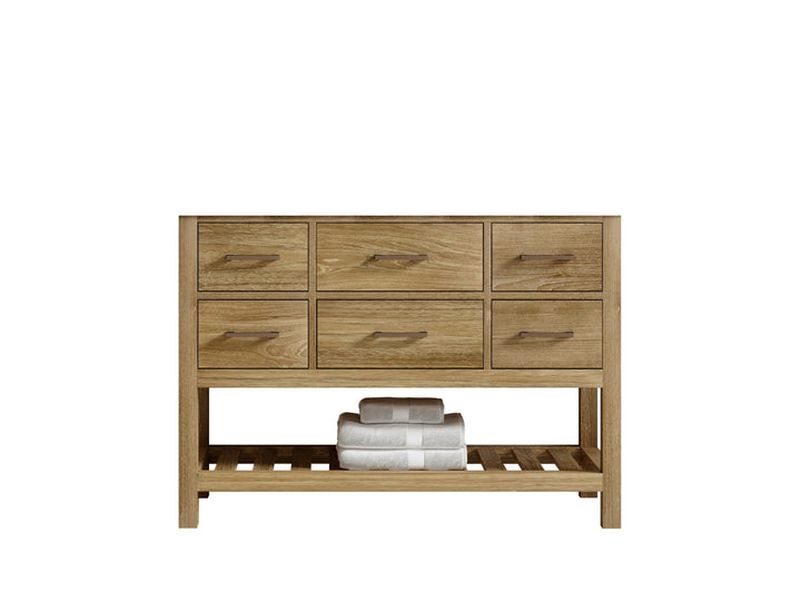 Parker Teak Wood 48 in. W x 22 in. D Single Sink Bathroom Vanity - photo 6
