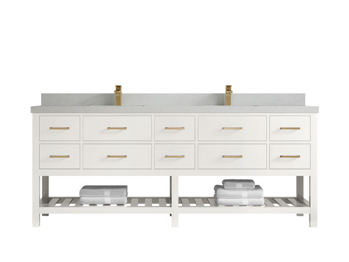 Parker 84 in. W x 22 in. D Double Sink Bathroom Vanity - photo 10