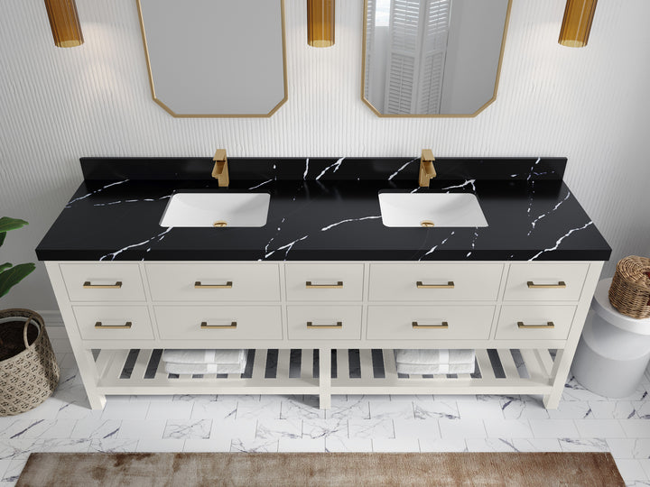 Parker 84 in. W x 22 in. D Double Sink Bathroom Vanity - photo 11