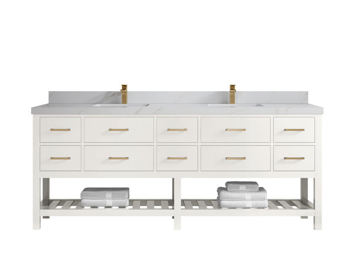 Parker 84 in. W x 22 in. D Double Sink Bathroom Vanity - photo 22