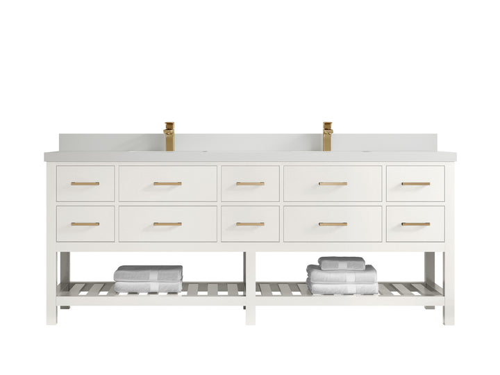 Parker 84 in. W x 22 in. D Double Sink Bathroom Vanity - photo 38