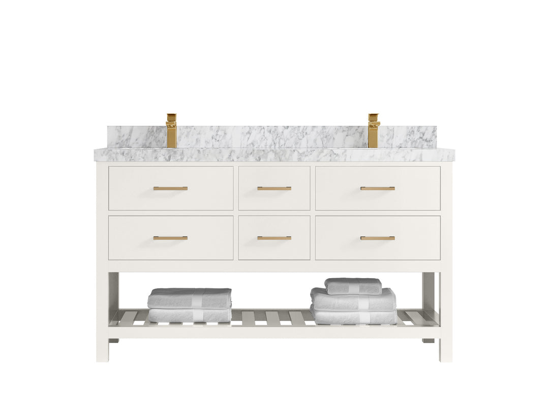 Parker 60 in. W x 22 in. D Double Sink Bathroom Vanity