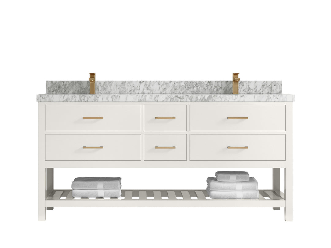 Parker 72 in. W x 22 in. D Double Sink Bathroom Vanity