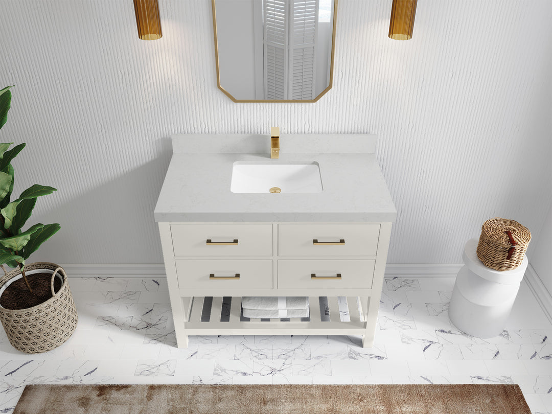 Parker 42 in. W x 22 in. D Single Sink Bathroom Vanity