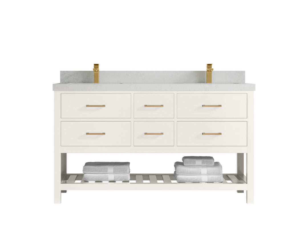 Parker 60 in. W x 22 in. D Double Sink Bathroom Vanity