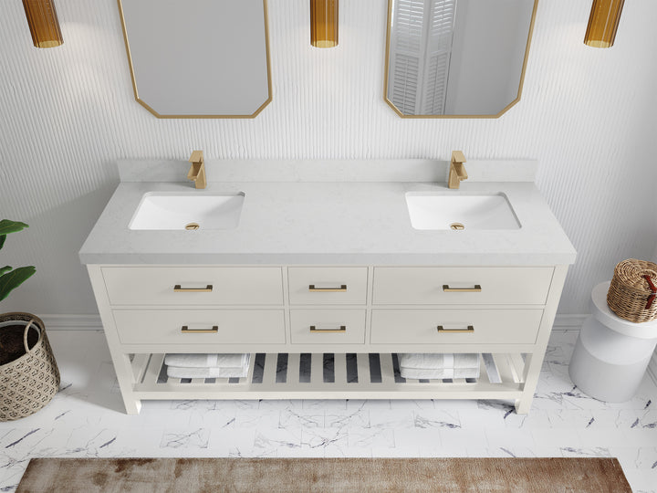 Parker 72 in. W x 22 in. D Double Sink Bathroom Vanity - photo 13