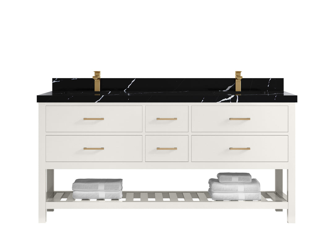 Parker 72 in. W x 22 in. D Double Sink Bathroom Vanity
