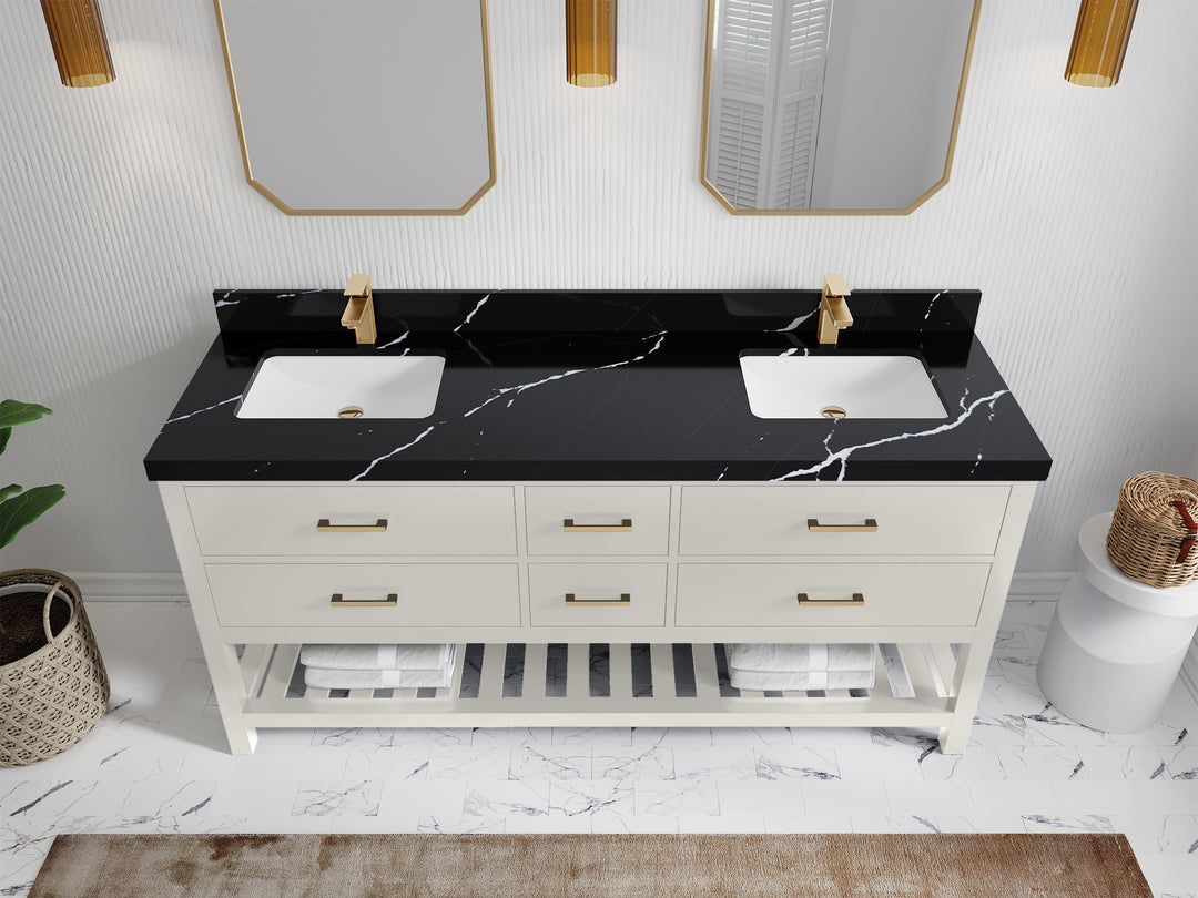 Parker 72 in. W x 22 in. D Double Sink Bathroom Vanity