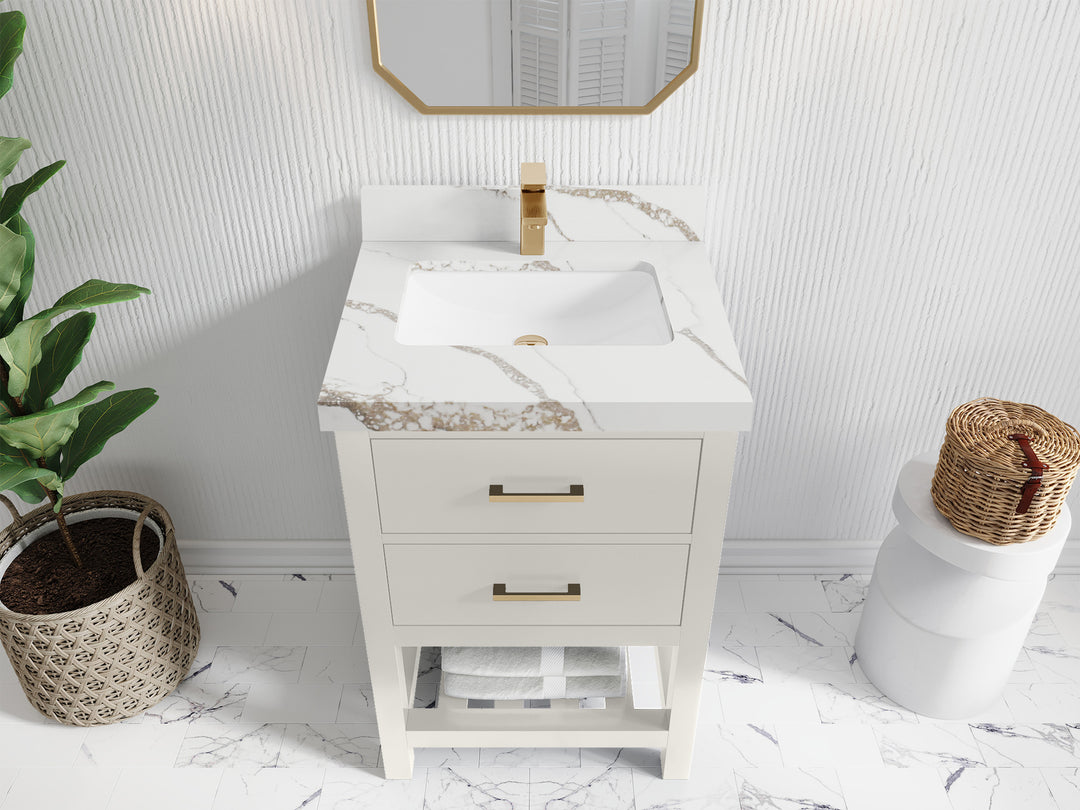 Parker 24 in. W x 22 in. D Single Sink Bathroom Vanity