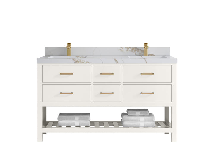 Parker 60 in. W x 22 in. D Double Sink Bathroom Vanity - photo 14