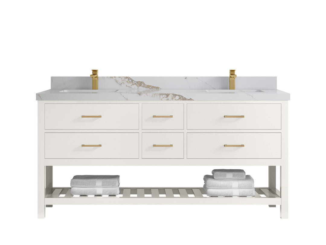 Parker 72 in. W x 22 in. D Double Sink Bathroom Vanity
