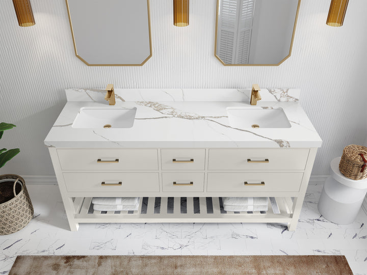 Parker 72 in. W x 22 in. D Double Sink Bathroom Vanity - photo 9