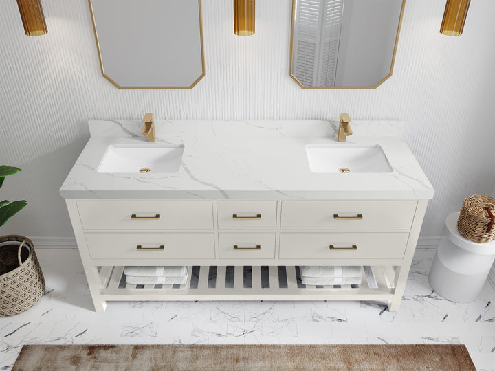 Parker 72 in. W x 22 in. D Double Sink Bathroom Vanity - photo 15