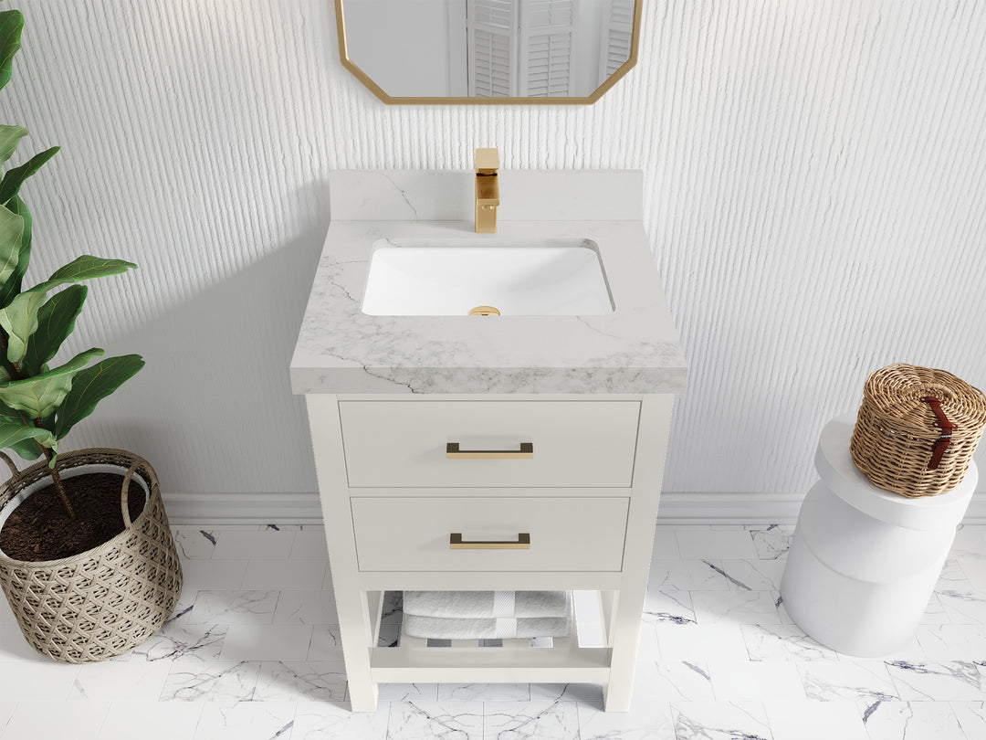Parker 24 in. W x 22 in. D Single Sink Bathroom Vanity