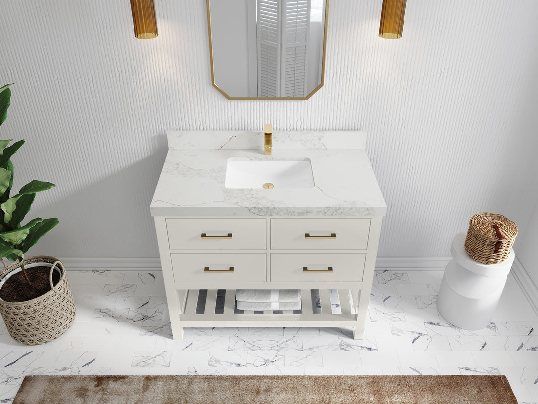 Parker 42 in. W x 22 in. D Single Sink Bathroom Vanity