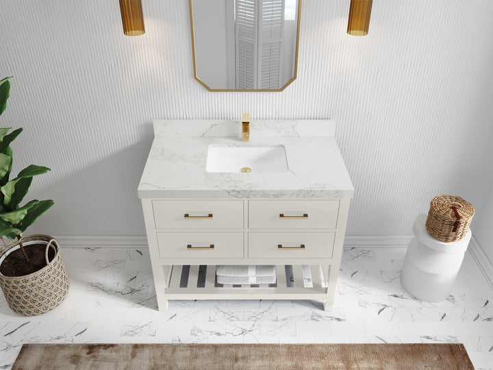 Parker 42 in. W x 22 in. D Single Sink Bathroom Vanity - photo 15
