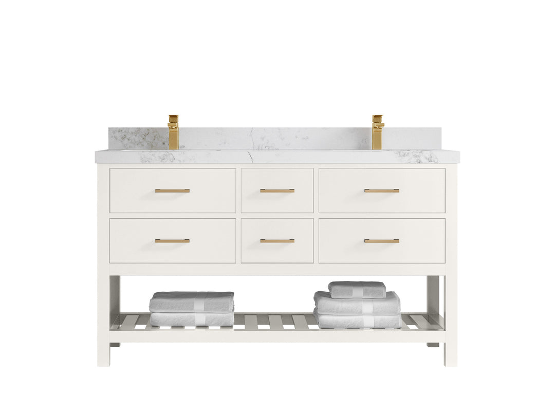 Parker 60 in. W x 22 in. D Double Sink Bathroom Vanity