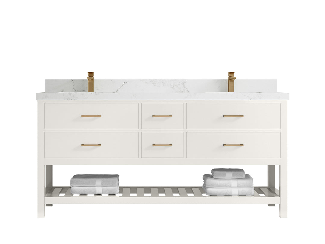 Parker 72 in. W x 22 in. D Double Sink Bathroom Vanity