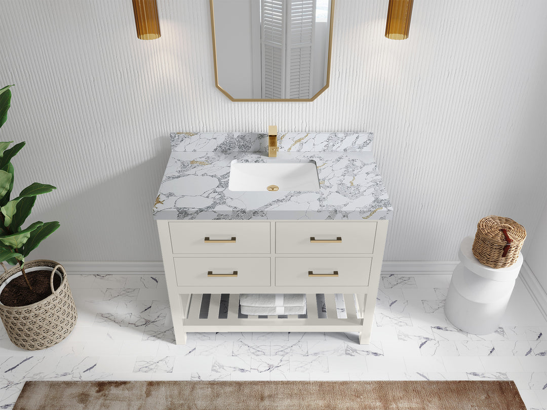 Parker 42 in. W x 22 in. D Single Sink Bathroom Vanity