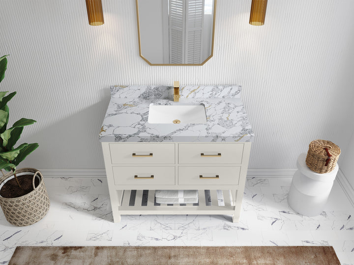 Parker 42 in. W x 22 in. D Single Sink Bathroom Vanity - photo 27
