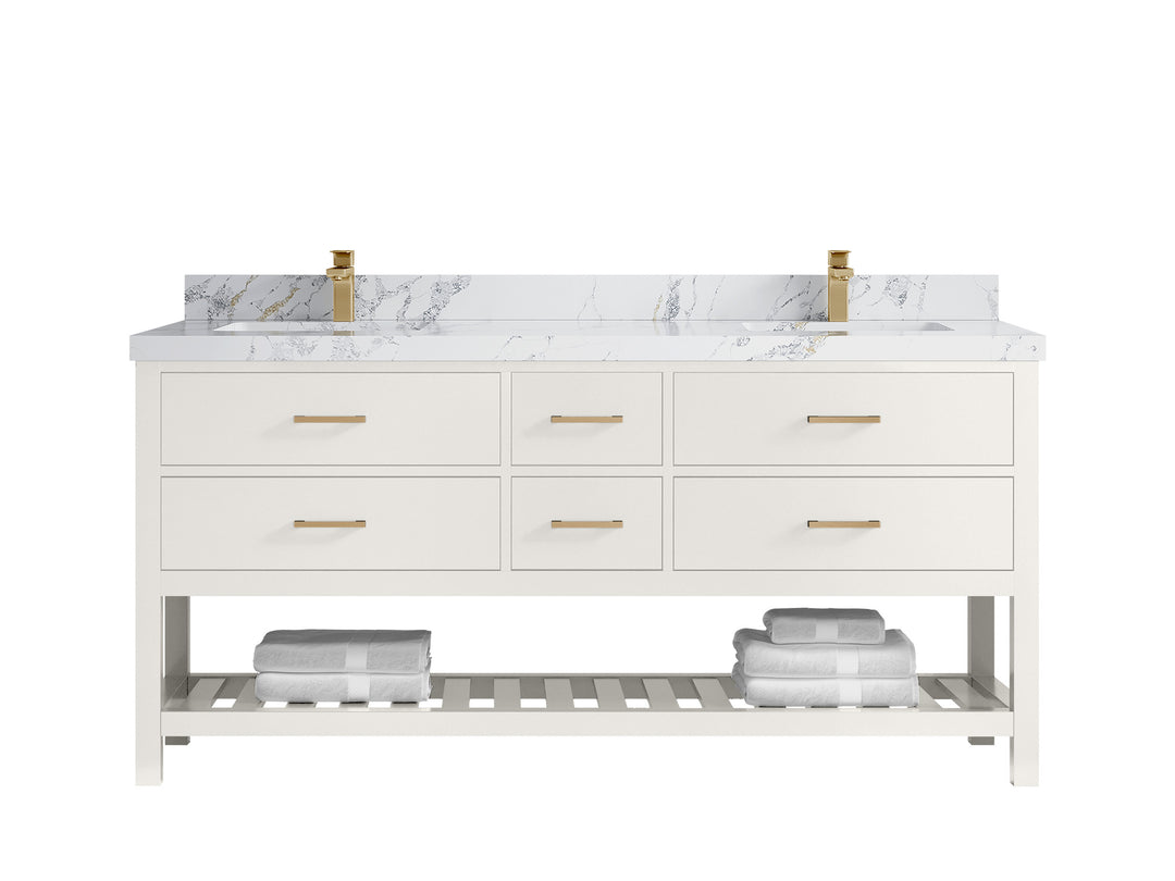 Parker 72 in. W x 22 in. D Double Sink Bathroom Vanity
