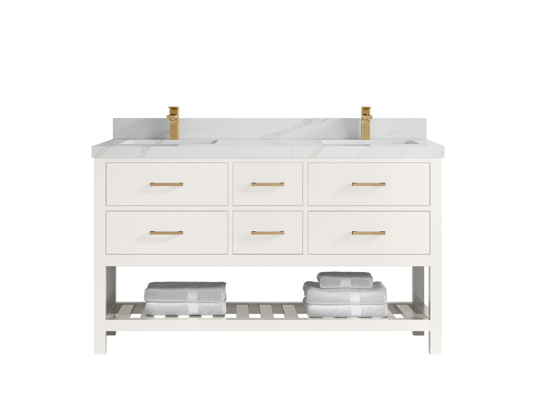 Parker 60 in. W x 22 in. D Double Sink Bathroom Vanity