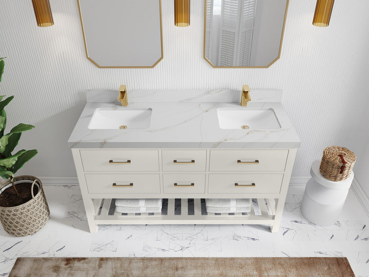 Parker 60 in. W x 22 in. D Double Sink Bathroom Vanity - photo 21