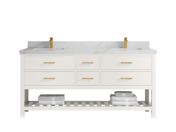 Parker 72 in. W x 22 in. D Double Sink Bathroom Vanity - photo 22