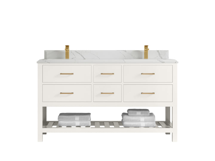 Parker 60 in. W x 22 in. D Double Sink Bathroom Vanity - photo 45