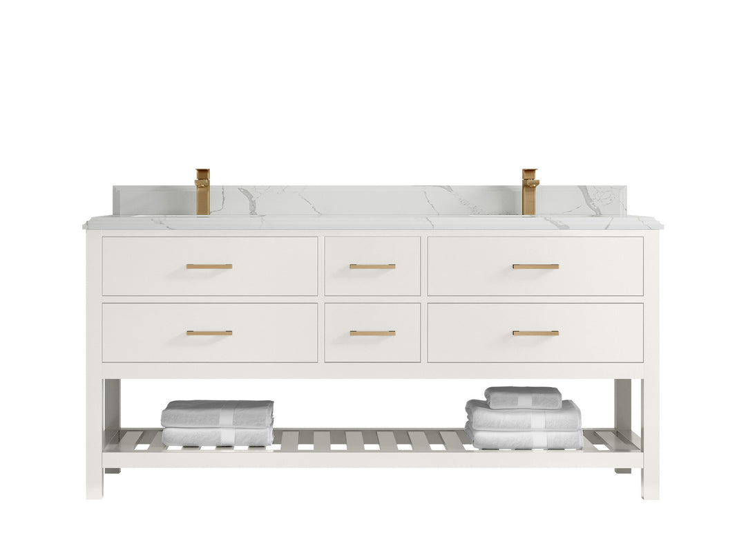 Parker 72 in. W x 22 in. D Double Sink Bathroom Vanity