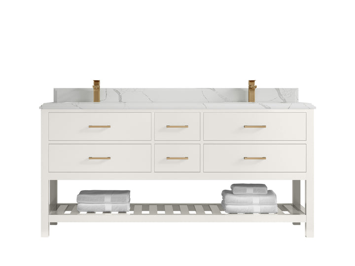 Parker 72 in. W x 22 in. D Double Sink Bathroom Vanity - photo 45