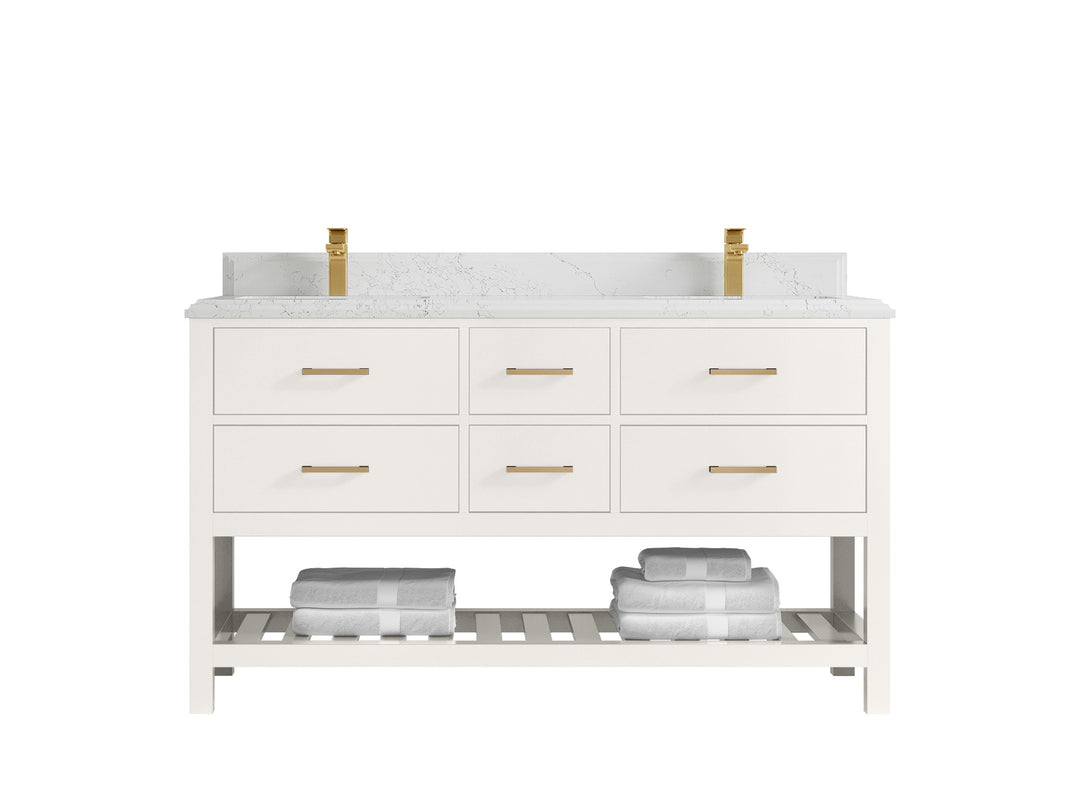 Parker 60 in. W x 22 in. D Double Sink Bathroom Vanity