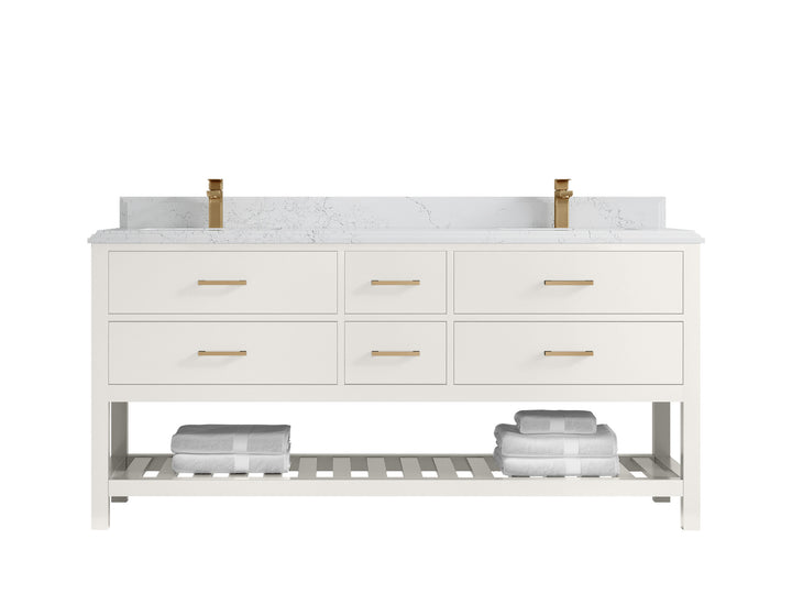 Parker 72 in. W x 22 in. D Double Sink Bathroom Vanity - photo 47
