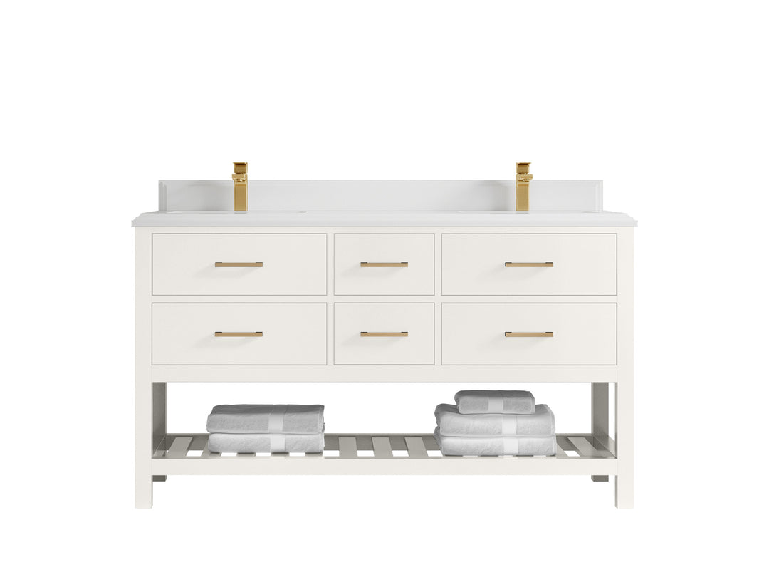Parker 60 in. W x 22 in. D Double Sink Bathroom Vanity