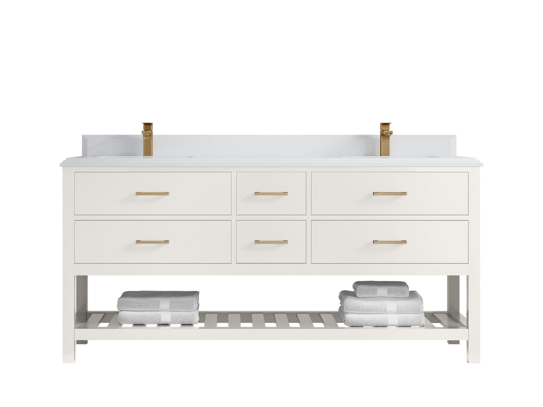 Parker 72 in. W x 22 in. D Double Sink Bathroom Vanity