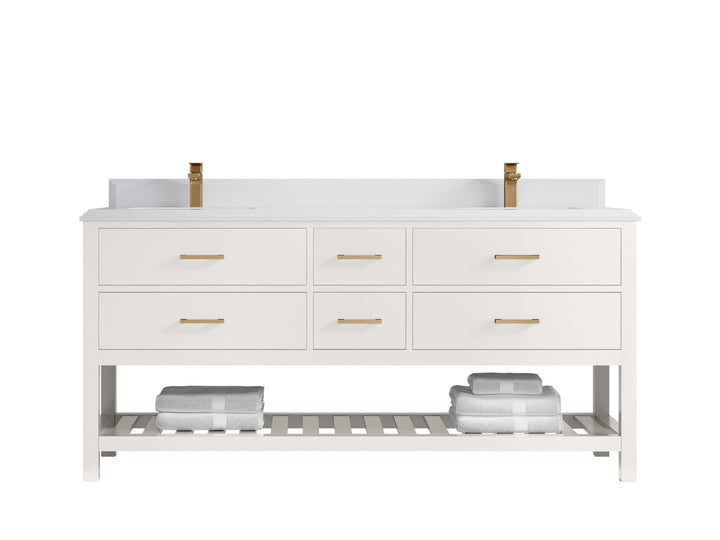 Parker 72 in. W x 22 in. D Double Sink Bathroom Vanity - photo 49
