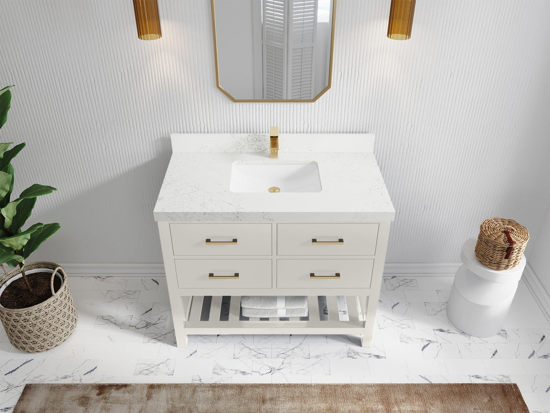 Parker 42 in. W x 22 in. D Single Sink Bathroom Vanity