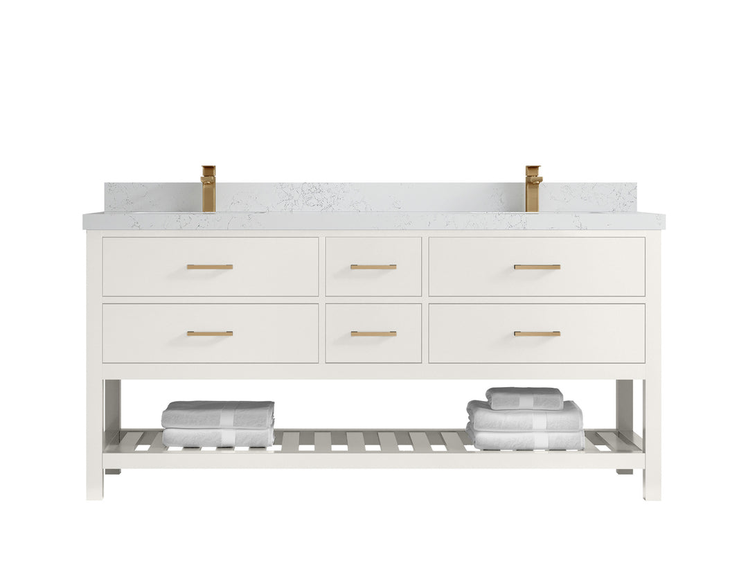 Parker 72 in. W x 22 in. D Double Sink Bathroom Vanity