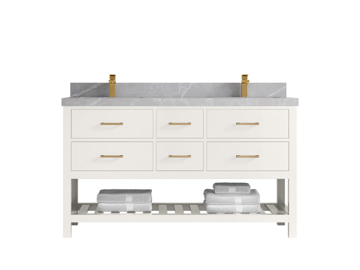 Parker 60 in. W x 22 in. D Double Sink Bathroom Vanity - photo 26