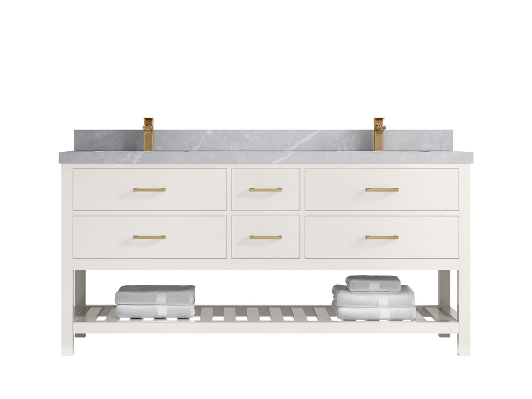 Parker 72 in. W x 22 in. D Double Sink Bathroom Vanity