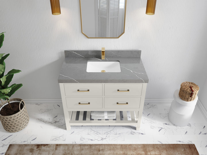 Parker 42 in. W x 22 in. D Single Sink Bathroom Vanity - photo 19