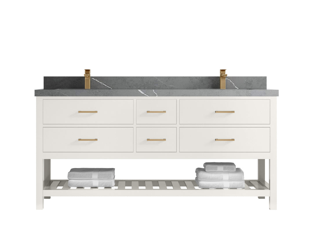 Parker 72 in. W x 22 in. D Double Sink Bathroom Vanity