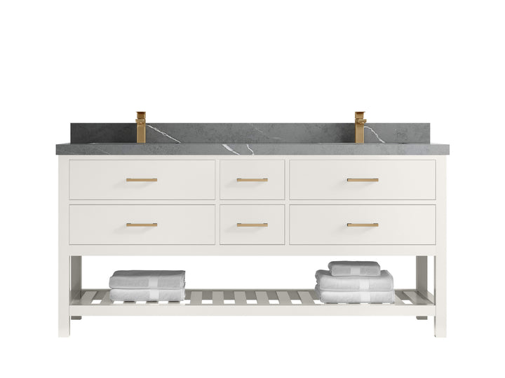 Parker 72 in. W x 22 in. D Double Sink Bathroom Vanity - photo 28