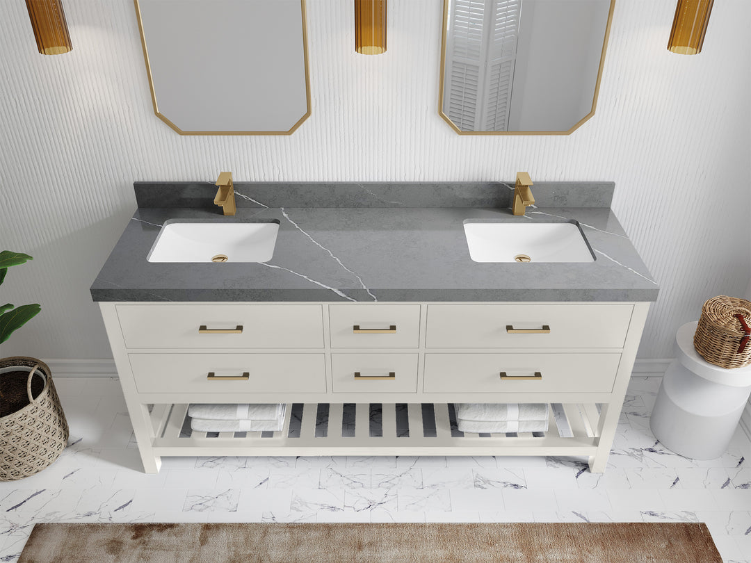 Parker 72 in. W x 22 in. D Double Sink Bathroom Vanity