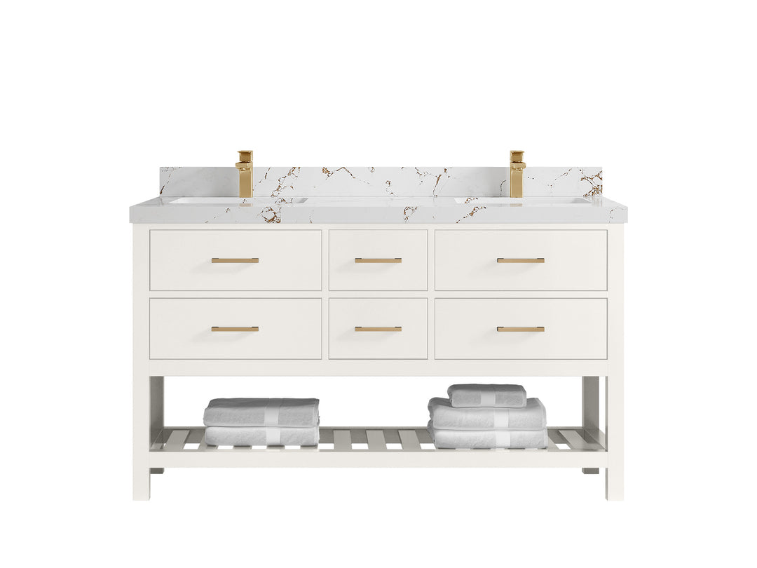 Parker 60 in. W x 22 in. D Double Sink Bathroom Vanity