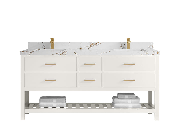 Parker 72 in. W x 22 in. D Double Sink Bathroom Vanity - photo 30