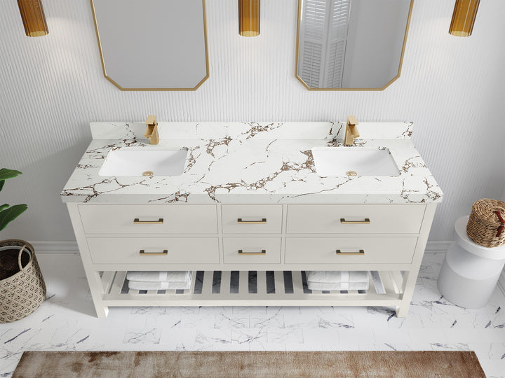 Parker 72 in. W x 22 in. D Double Sink Bathroom Vanity - photo 29