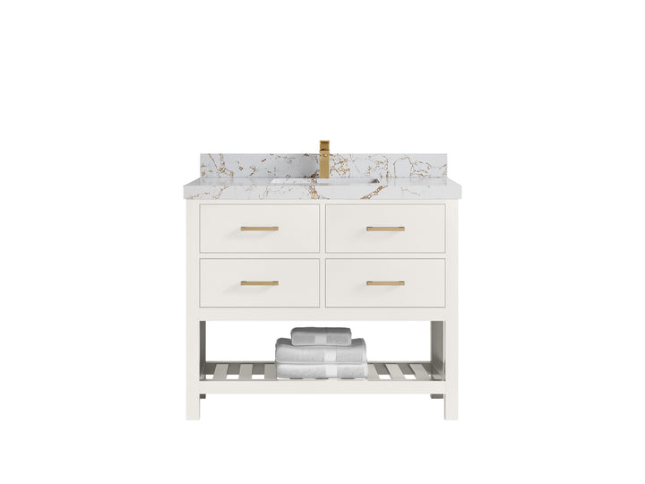 Parker 42 in. W x 22 in. D Single Sink Bathroom Vanity - photo 36